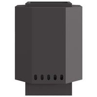 Focolare Nero 38 x 38 x 51 cm Acciaio laminato a freddo 858978