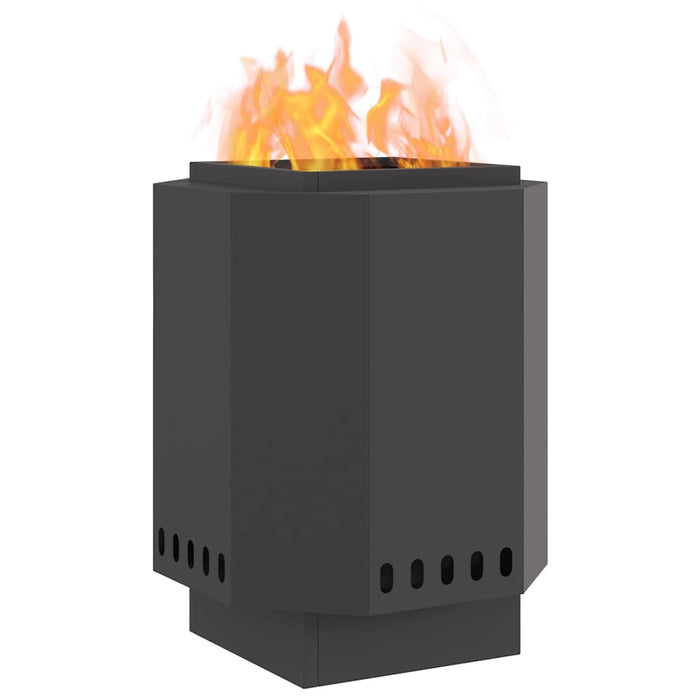 Focolare Nero 38 x 38 x 51 cm Acciaio laminato a freddo 858978