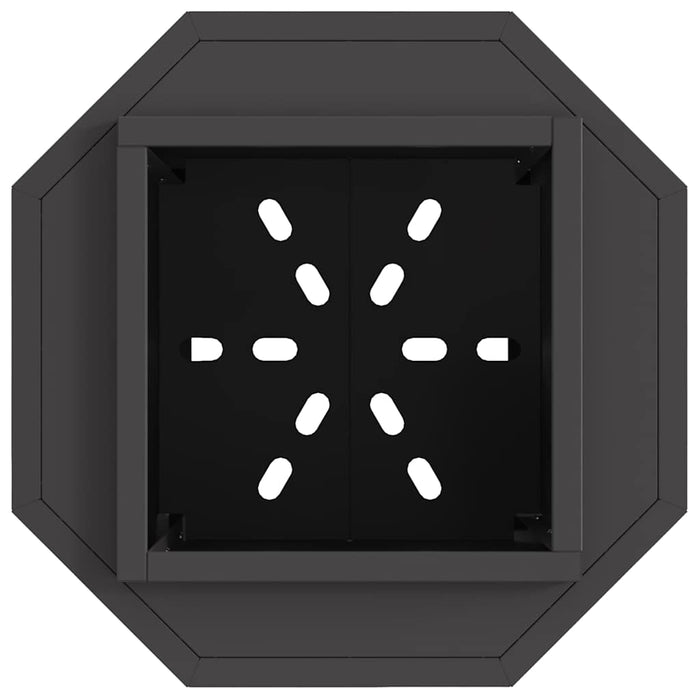 Focolare Nero 38 x 38 x 51 cm Acciaio laminato a freddo 858978