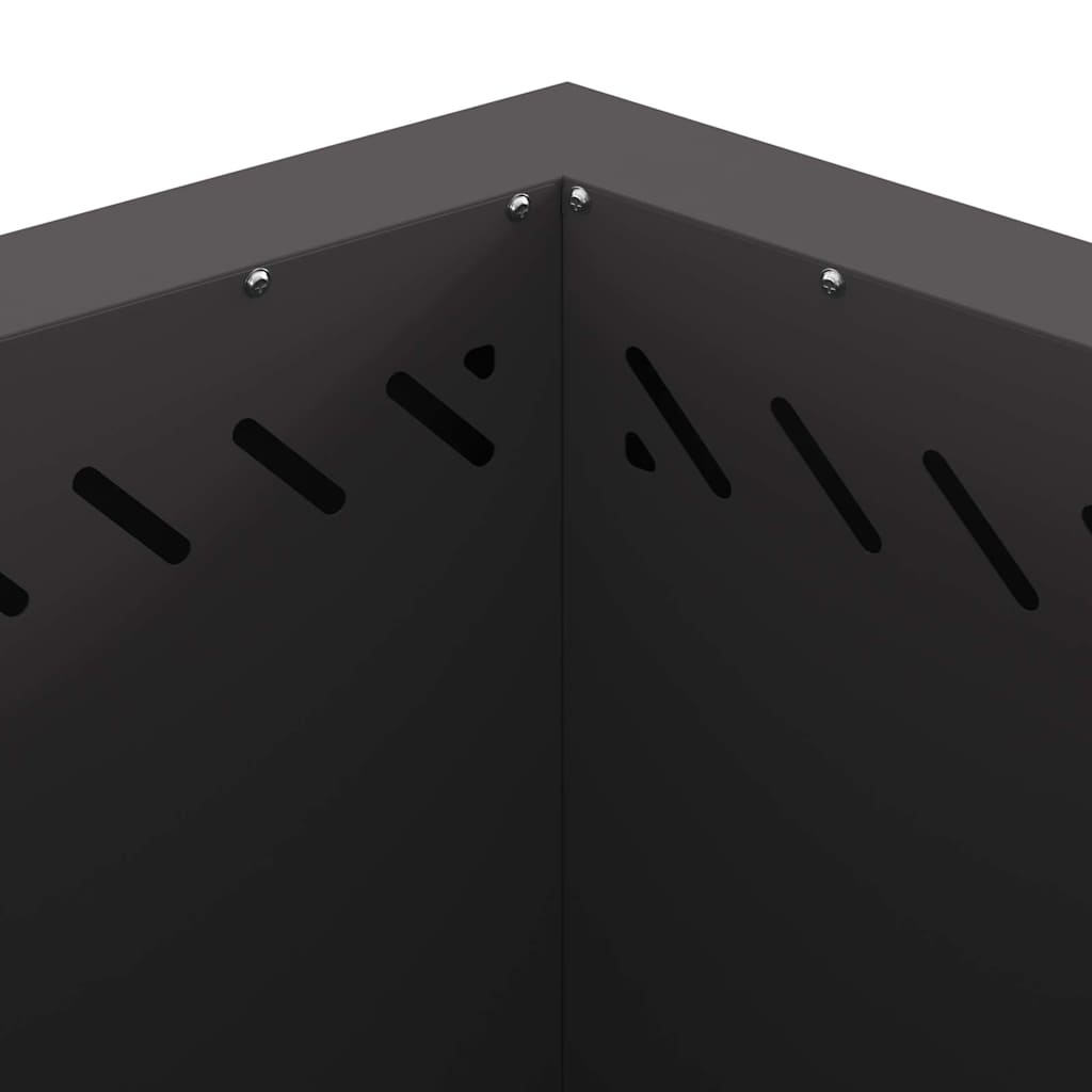 Focolare Nero 58 x 58 x 51 cm Acciaio laminato a freddo 858980