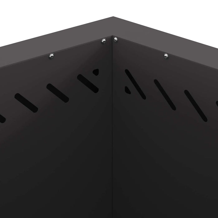 Focolare Nero 58 x 58 x 51 cm Acciaio laminato a freddo 858980