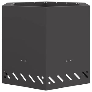 Focolare Nero 58 x 58 x 51 cm Acciaio laminato a freddo 858980