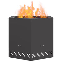 Focolare Nero 58 x 58 x 51 cm Acciaio laminato a freddo 858980