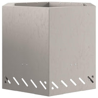 Focolare Marrone 58 x 58 x 51 cm acciaio corten 858981