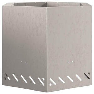 Focolare Marrone 58 x 58 x 51 cm acciaio corten 858981