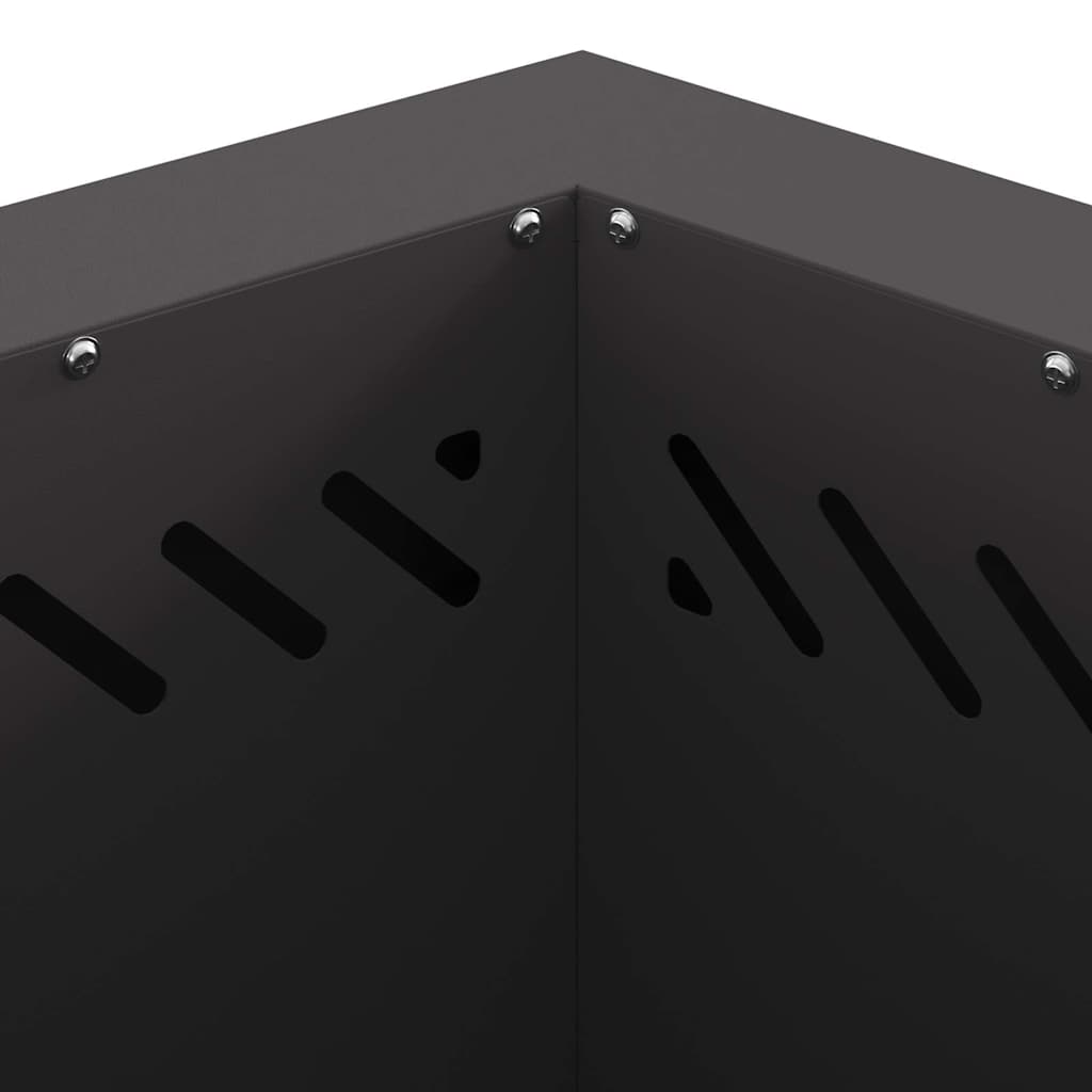 Focolare Nero 48 x 48 x 51 cm Acciaio laminato a freddo 858982