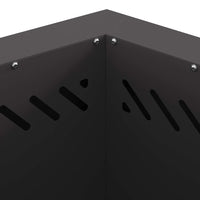 Focolare Nero 48 x 48 x 51 cm Acciaio laminato a freddo 858982