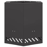 Focolare Nero 48 x 48 x 51 cm Acciaio laminato a freddo 858982