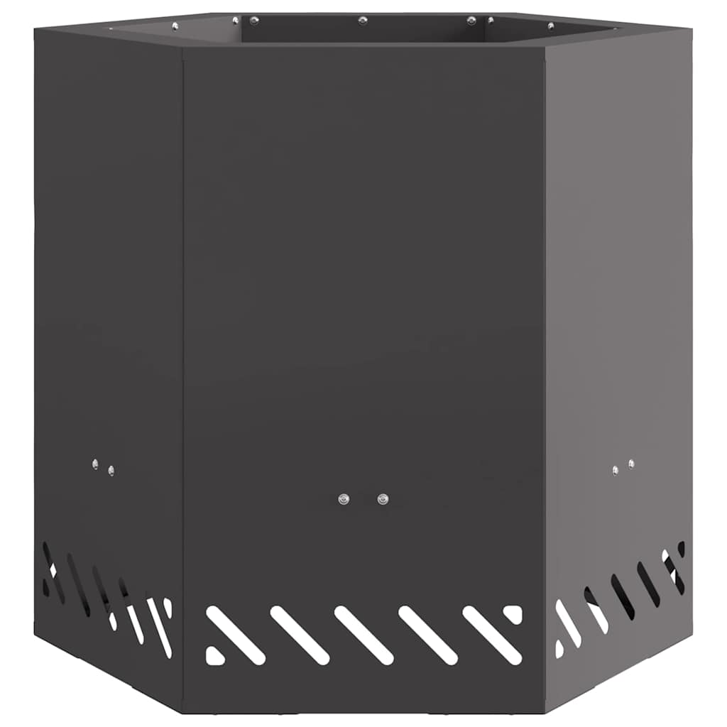 Focolare Nero 48 x 48 x 51 cm Acciaio laminato a freddo 858982