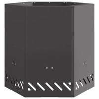 Focolare Nero 48 x 48 x 51 cm Acciaio laminato a freddo 858982