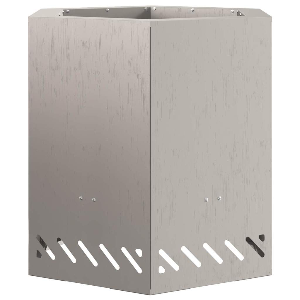 Focolare Marrone 48 x 48 x 51 cm acciaio corten 858983