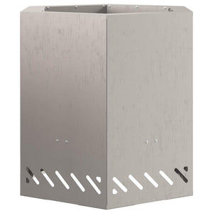 Focolare Marrone 48 x 48 x 51 cm acciaio corten 858983