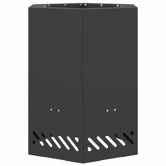 Focolare-Stufa-Camino Senza Fumi Nero 38 x 38 x 51 cm Acciaio 995938