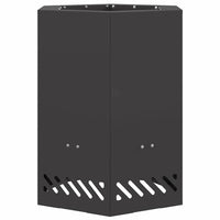 Focolare Nero 38 x 38 x 51 cm Acciaio laminato a freddo 858984