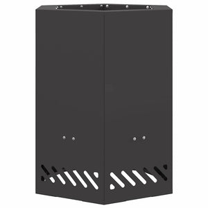 Focolare Nero 38 x 38 x 51 cm Acciaio laminato a freddo 858984