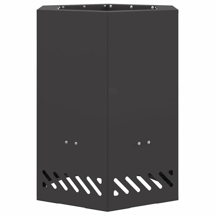 Focolare Nero 38 x 38 x 51 cm Acciaio laminato a freddo 858984