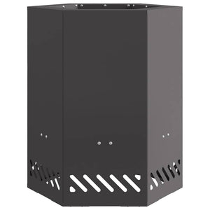 Focolare Nero 38 x 38 x 51 cm Acciaio laminato a freddo 858984