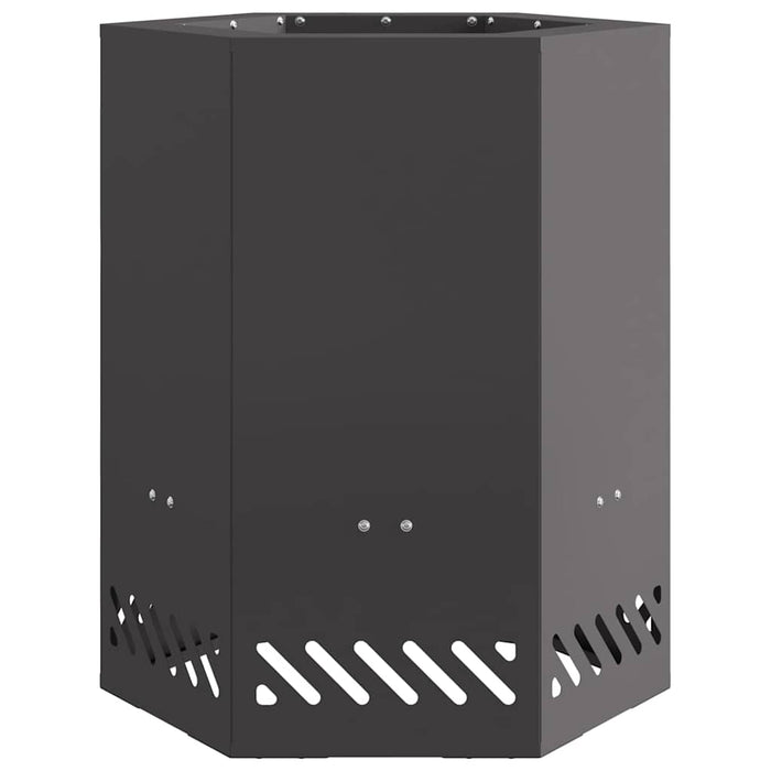 Focolare Nero 38 x 38 x 51 cm Acciaio laminato a freddo 858984