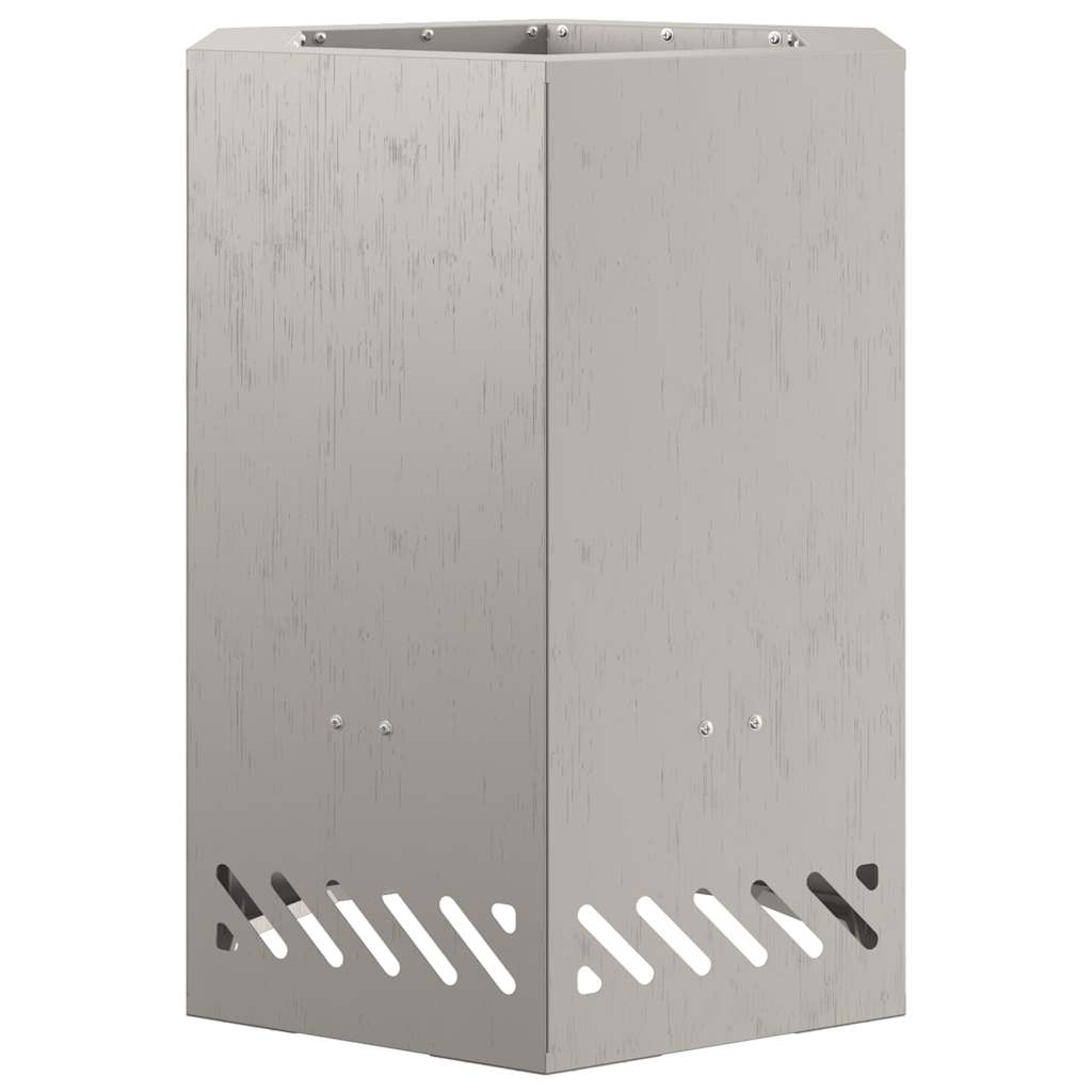 Focolare Marrone 38 x 38 x 51 cm acciaio corten 858985