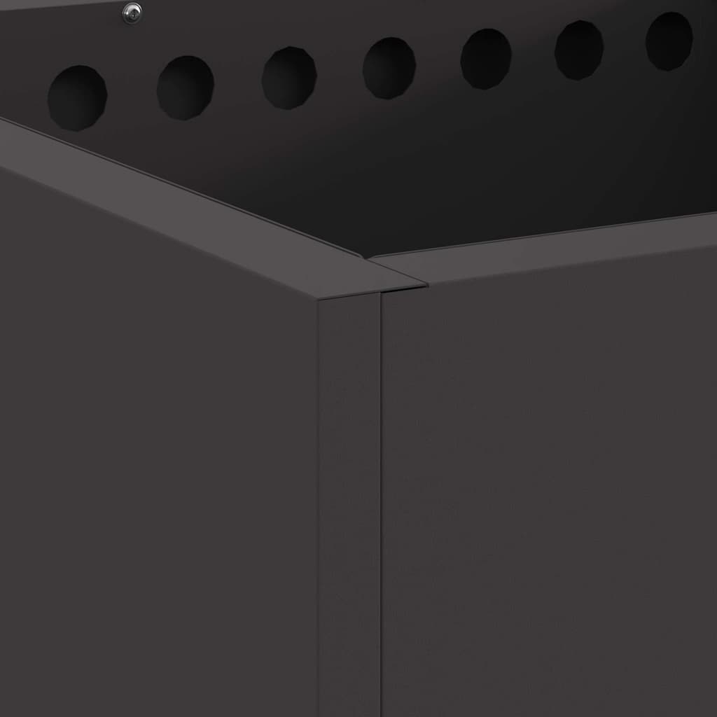 Focolare Nero 48 x 48 x 50 cm Acciaio laminato a freddo 858986