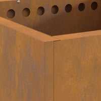 Focolare Marrone 48 x 48 x 50 cm acciaio corten 858987