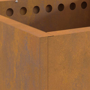 Focolare Marrone 48 x 48 x 50 cm acciaio corten 858987