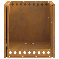 Focolare Marrone 48 x 48 x 50 cm acciaio corten 858987