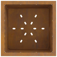 Focolare Marrone 48 x 48 x 50 cm acciaio corten 858987