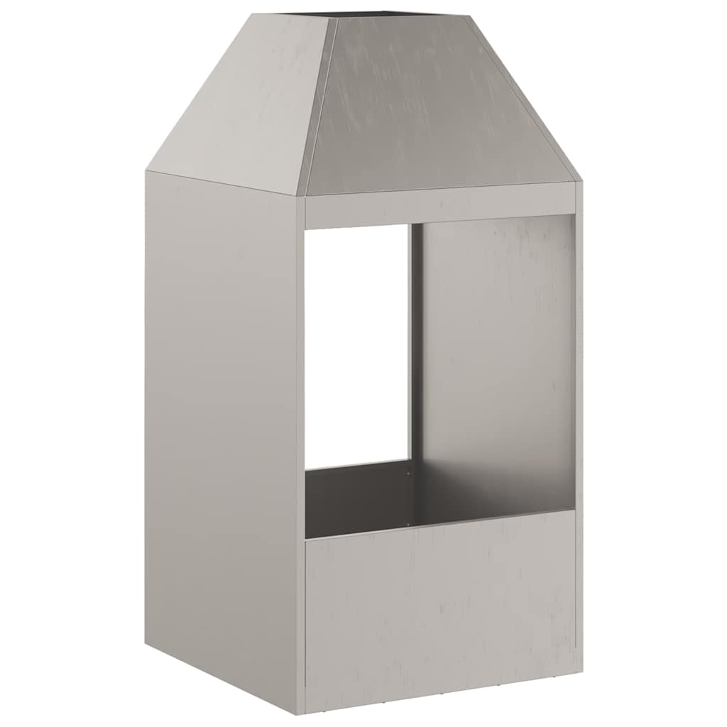 Focolare-Stufa-Camino Marrone 50 x 50 x 100 cm Acciaio 914588