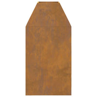 Focolare Marrone 50 x 50 x 100 cm acciaio corten 858989