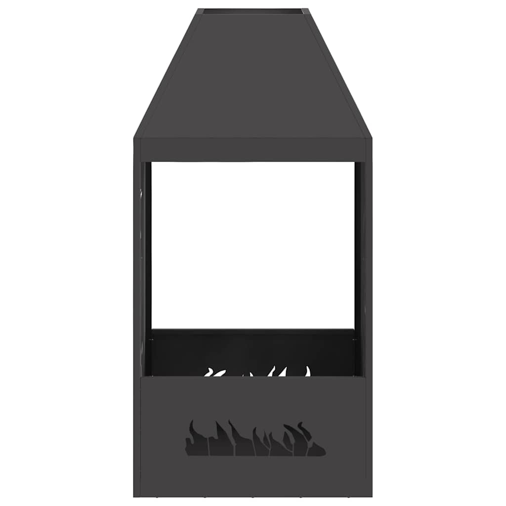 Focolare Nero 50 x 50 x 100 cm Acciaio laminato a freddo 858990