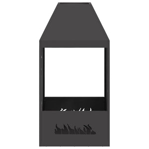 Focolare Nero 50 x 50 x 100 cm Acciaio laminato a freddo 858990