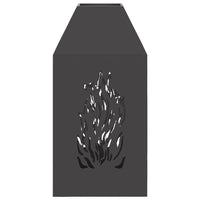 Focolare Nero 50 x 50 x 100 cm Acciaio laminato a freddo 858990