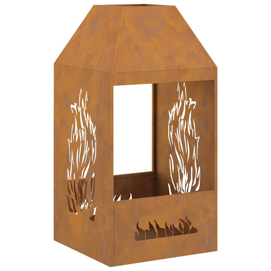 Focolare-Stufa-Camino Marrone 50 x 50 x 100 cm Acciaio 975926