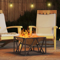 Focolare Marrone 50 x 50 x 35 cm acciaio corten 858993