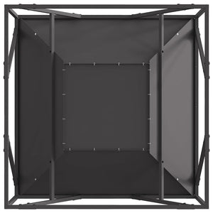 Focolare Nero 80 x 80 x 40 cm Acciaio laminato a freddo 858994