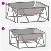 Focolare Nero 80 x 80 x 40 cm Acciaio laminato a freddo 858994