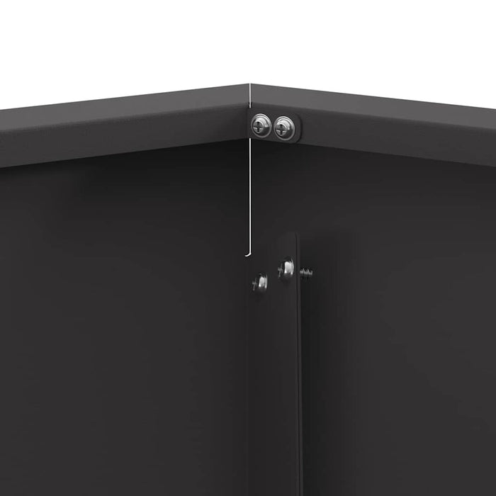 Focolare Nero 75 x 75 x 28 cm Acciaio laminato a freddo 858996