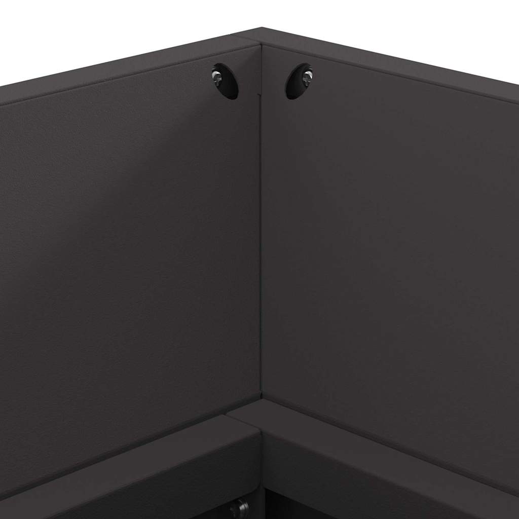 Focolare Nero 160 x 45 x 35 cm Acciaio laminato a freddo 859002