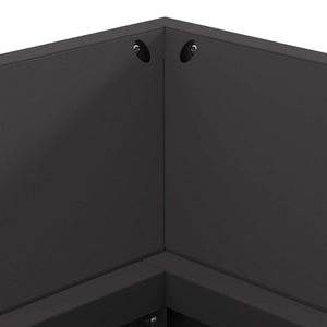 Focolare Nero 160 x 45 x 35 cm Acciaio laminato a freddo 859002