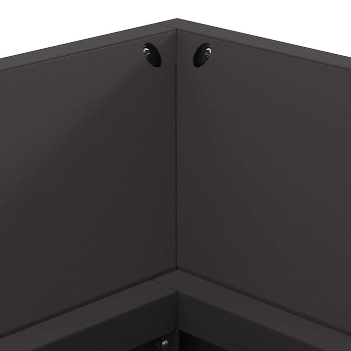 Focolare Nero 160 x 45 x 35 cm Acciaio laminato a freddo 859002