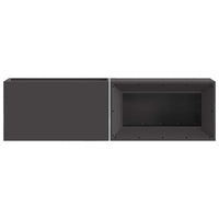 Focolare Nero 160 x 45 x 35 cm Acciaio laminato a freddo 859002