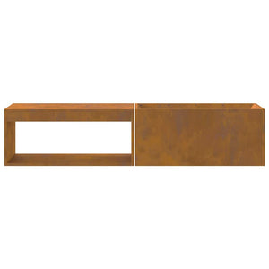 Focolare Marrone 160 x 45 x 35 cm acciaio corten 859003