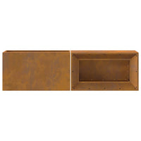 Focolare Marrone 160 x 45 x 35 cm acciaio corten 859003