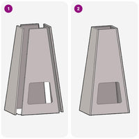 Focolare Nero 50 x 35 x 100 cm Acciaio 859004