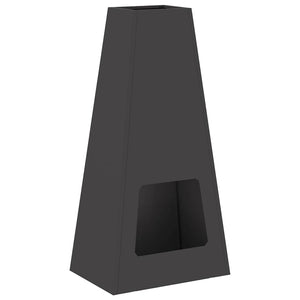 Focolare Nero 50 x 35 x 100 cm Acciaio 859004
