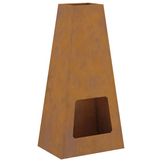 Focolare Marrone 50 x 35 x 100 cm acciaio corten 859005