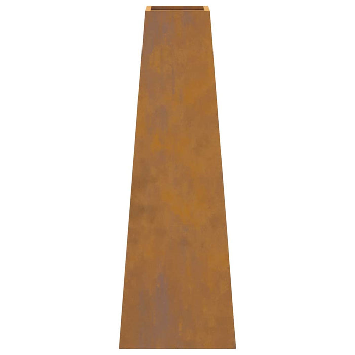 Focolare Marrone 50 x 35 x 100 cm acciaio corten 859005
