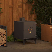 Stufa da campeggio Nero 35 x 50 x 60 cm Acciaio 859840