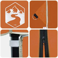 vidaXL Tenda Aggiuntiva Pop-Up Arancione 200 x 200 cm Tessuto